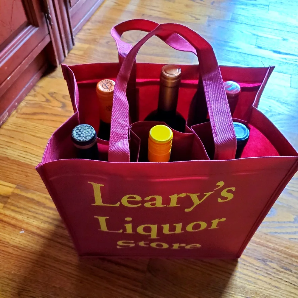 Free Wine Carry bag  holds 6 plus bottles